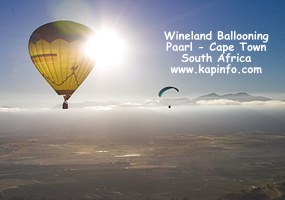Balloon over the Paarl valley close to the Limietberge - Picture by Keith Pickersgill   http://www.kapinfo.com