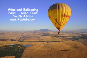 Balloon over the Winelands of the Cape - Picture by Keith Pickersgill