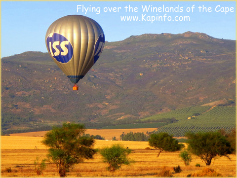 Flying over the Winelands of the Cape  http://www.Kapinfo.com